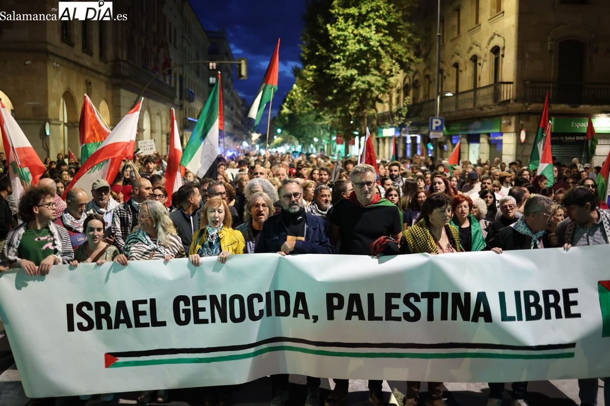 VÍDEO Y FOTOS | Salamanca vuelve a la calle para exigir el fin del conflicto en Palestina