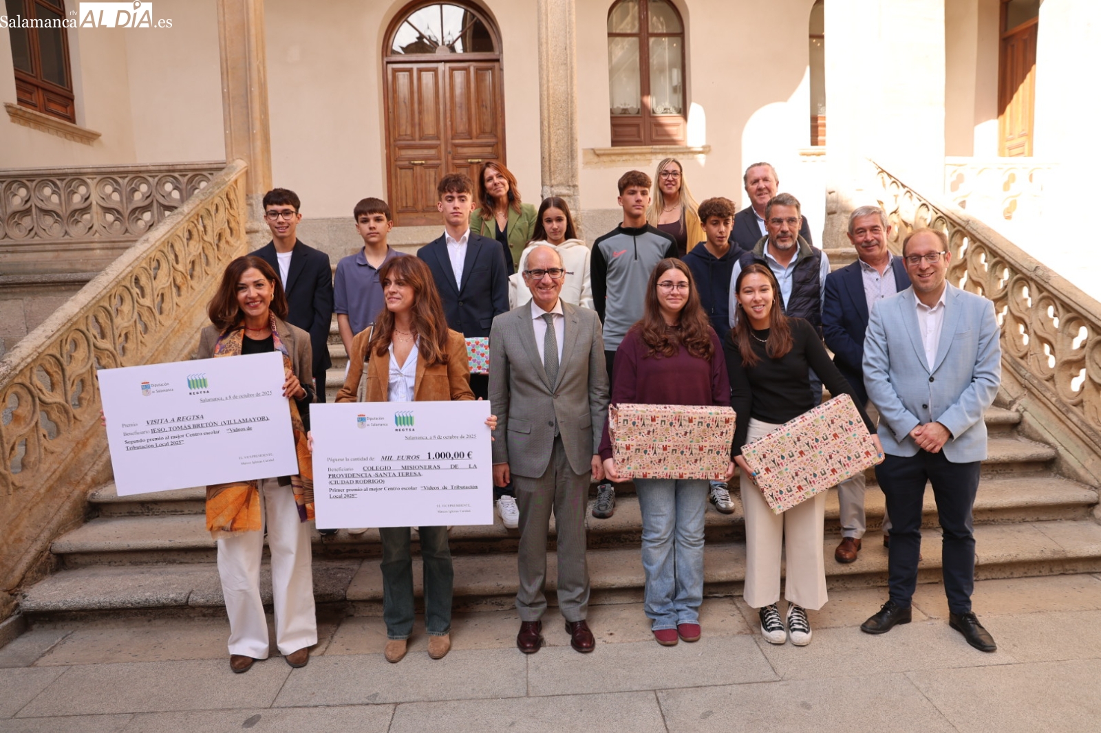Alumnos de Peñaranda, Ciudad Rodrigo y Macotera ganan el concurso de vídeos de REGTSA sobre la importancia de los tributos
