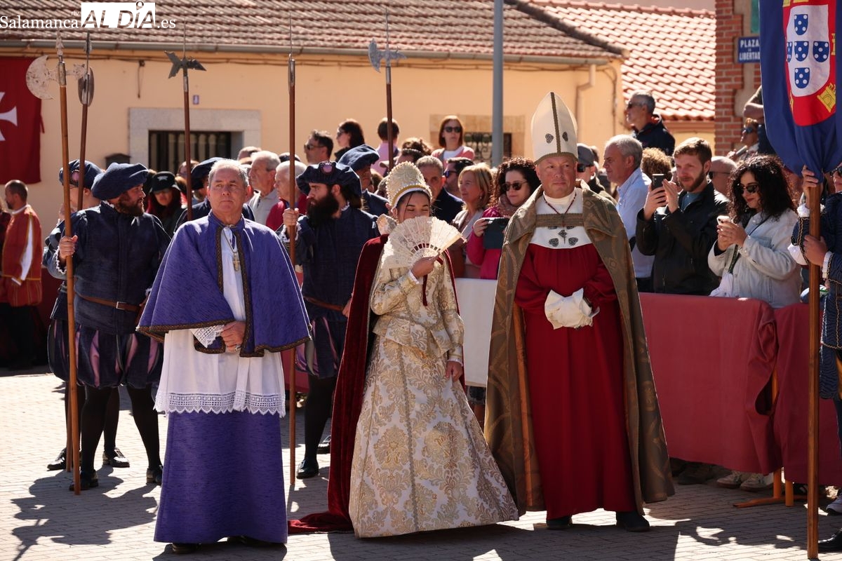 FOTOS | Aldeatejada revive la llegada de la infanta María Manuela de Portugal en el día grande de sus Vísperas Nupciales