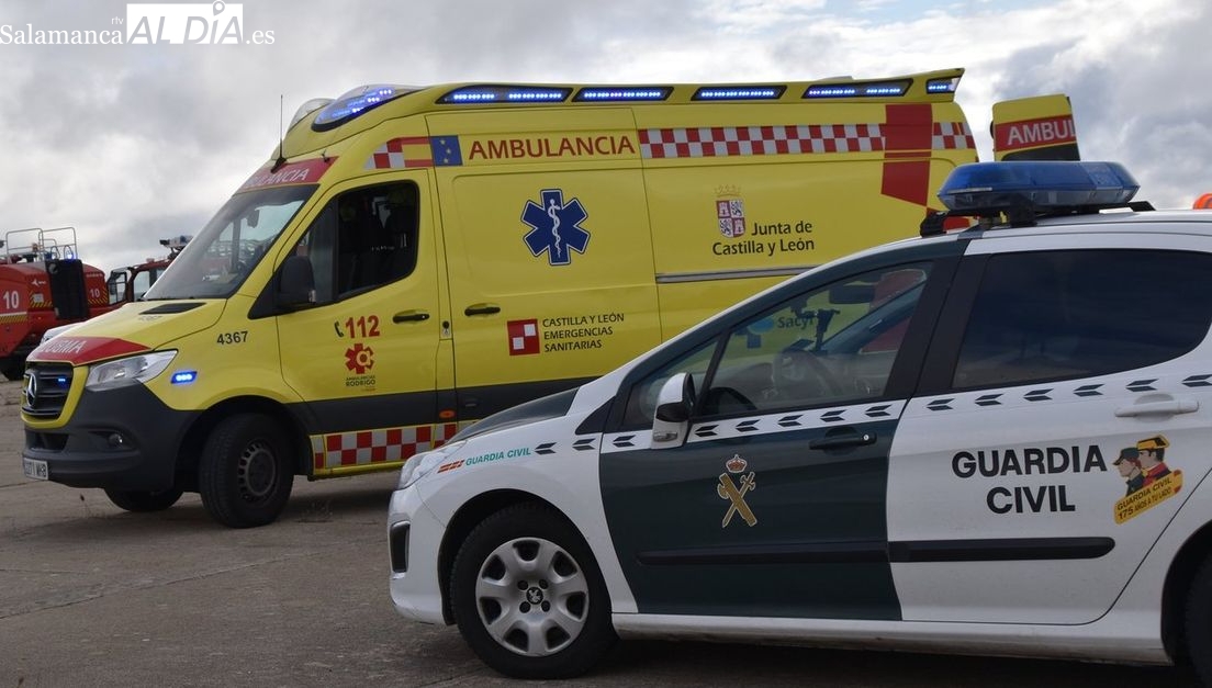 Herida una mujer de 51 años en una colisión por alcance entre dos turismos en la A-62, en Salamanca capital