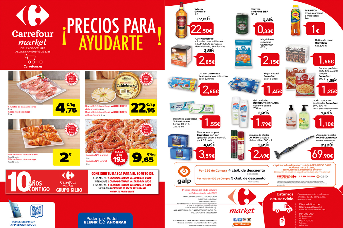 Ofertas Carrefour Gildo Fuentes de Oñoro octubre - noviembre 25