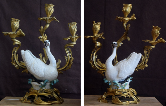 El sepulcro de Santa Teresa recupera el esplendor de sus candelabros de Meissen