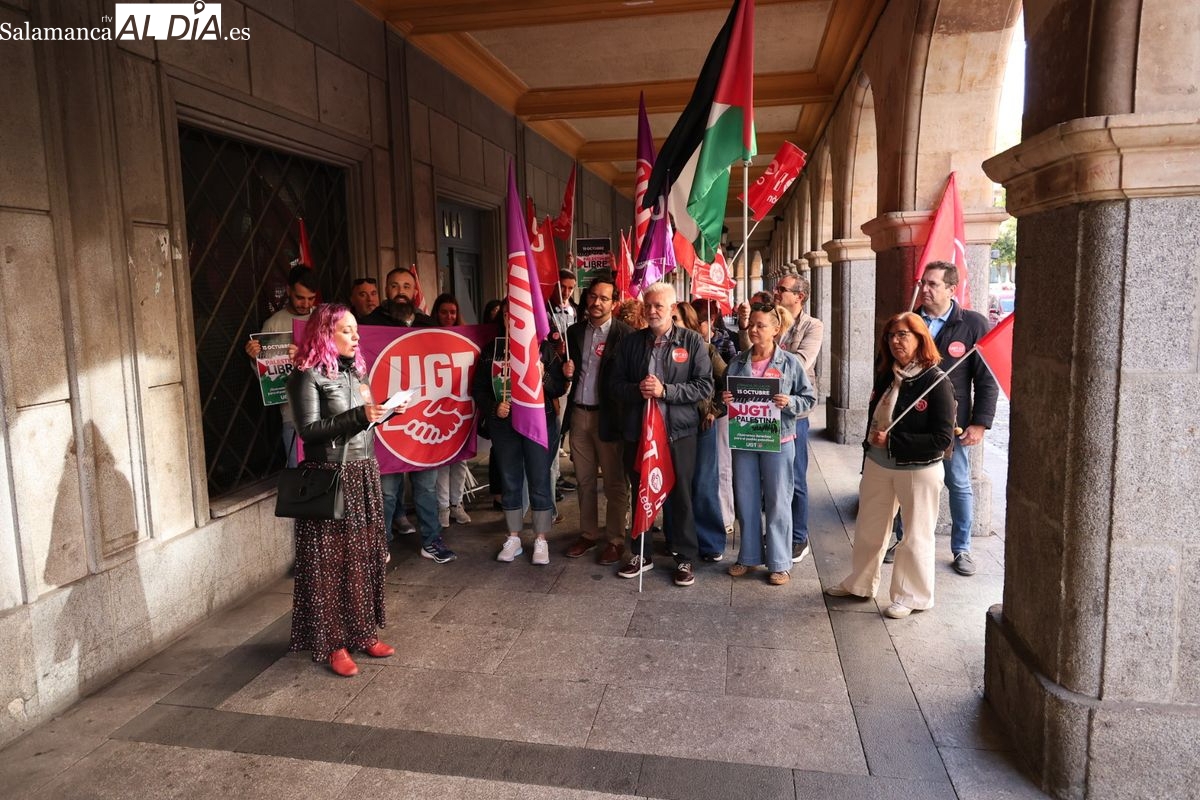UGT Salamanca pide que la justicia internacional actúe por el genocidio en Gaza