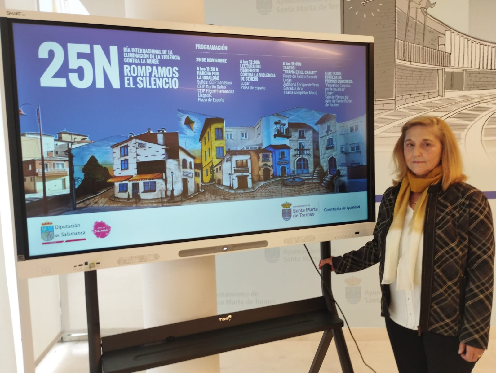 La infancia protagoniza los actos del 25N en Santa Marta