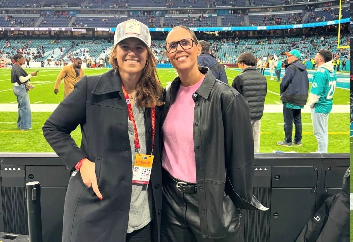 Anna Montañana, espectadora de lujo en el histórico debut de la NFL en España