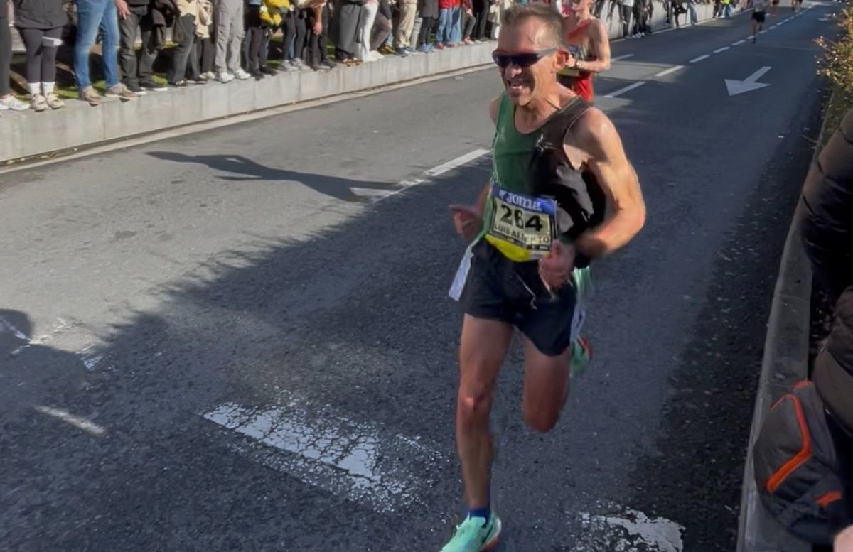 Un atleta salmantino en lo más alto del podio de la mítica Behobia-San Sebastián