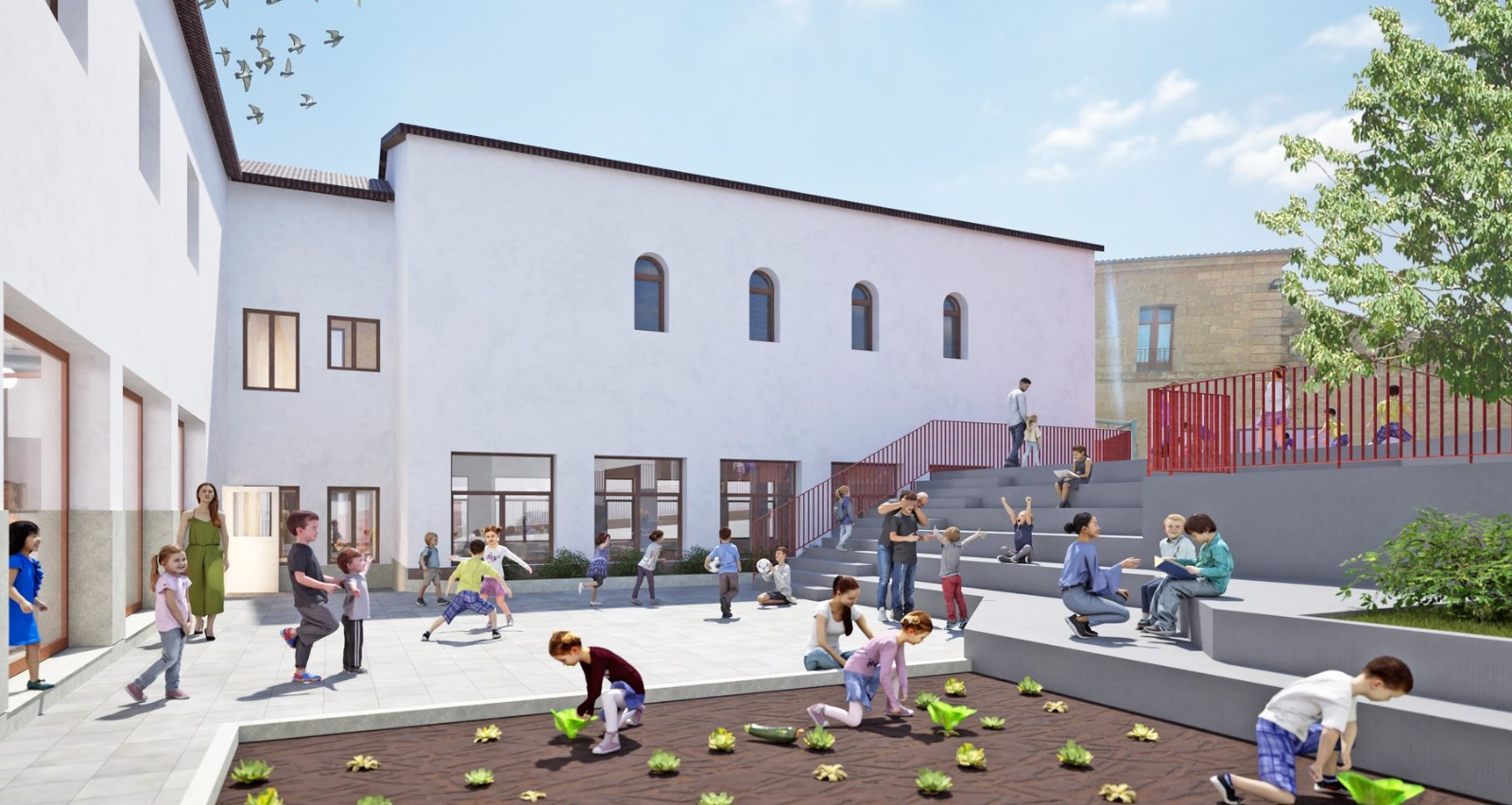 Desvelada la 1ª imagen del futuro CRIE que se creará en el inmueble de la Escuela-Hogar Los Sitios