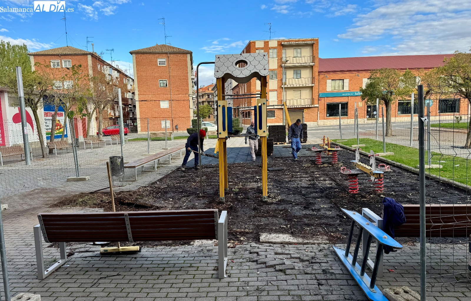 El Ayuntamiento inicia los trabajos de reparación y mejora del  Parque José Sánchez Borrego