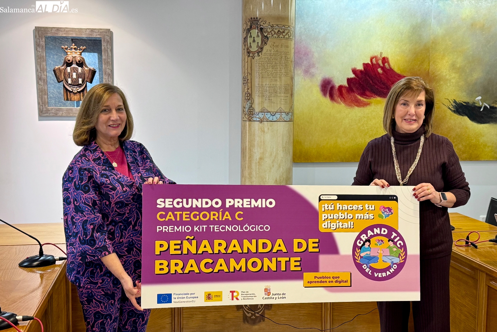 Peñaranda y Aldearrubia logran el segundo premio en concurso autonómico ‘El Grand TIC’ centrado en la formación digital