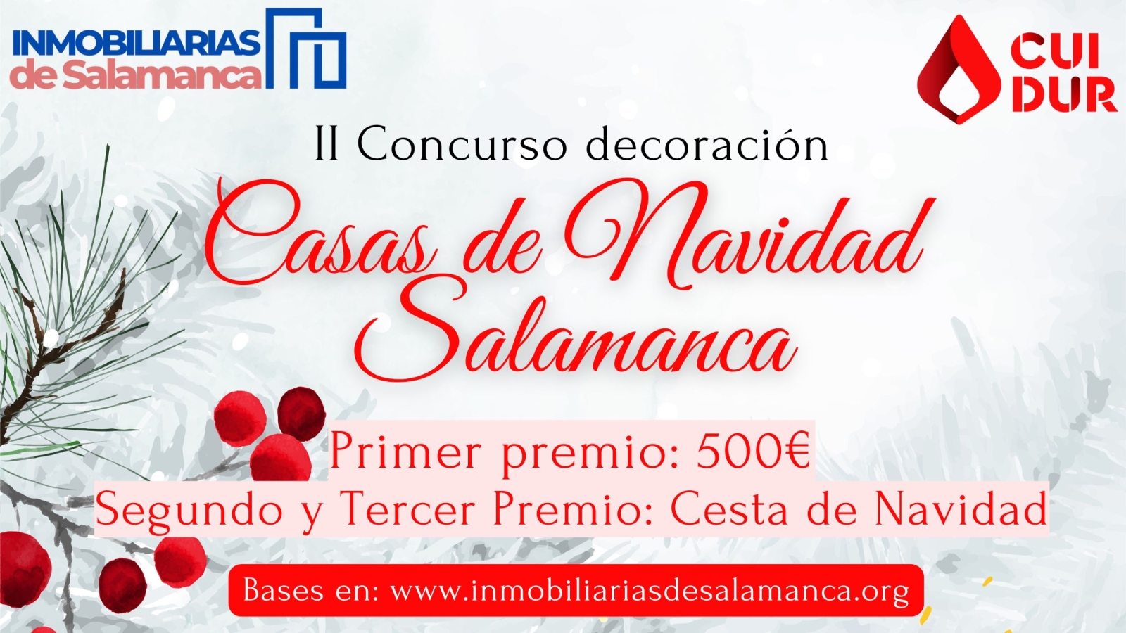 Inmobiliarias de Salamanca y Cuidur organizan el II Concurso de decoración navideña de casas