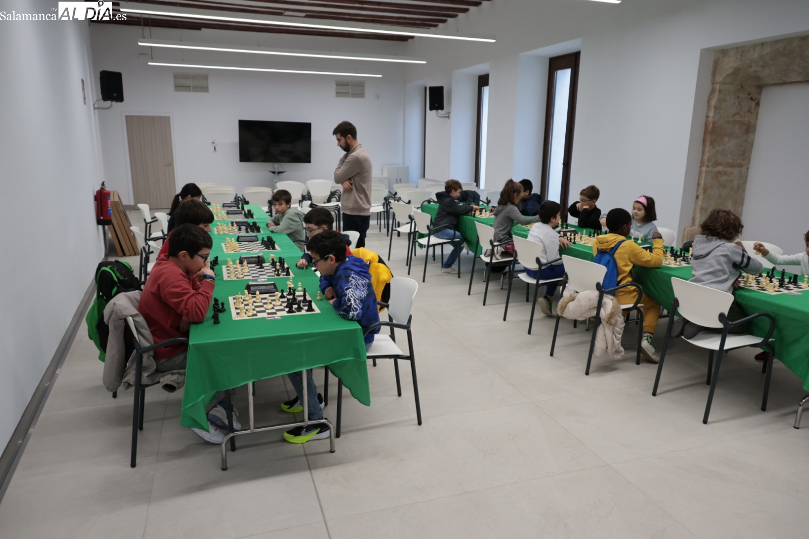 FOTOS | Salamanca convierte la Torre de los Anaya en el epicentro del ajedrez para toda la familia