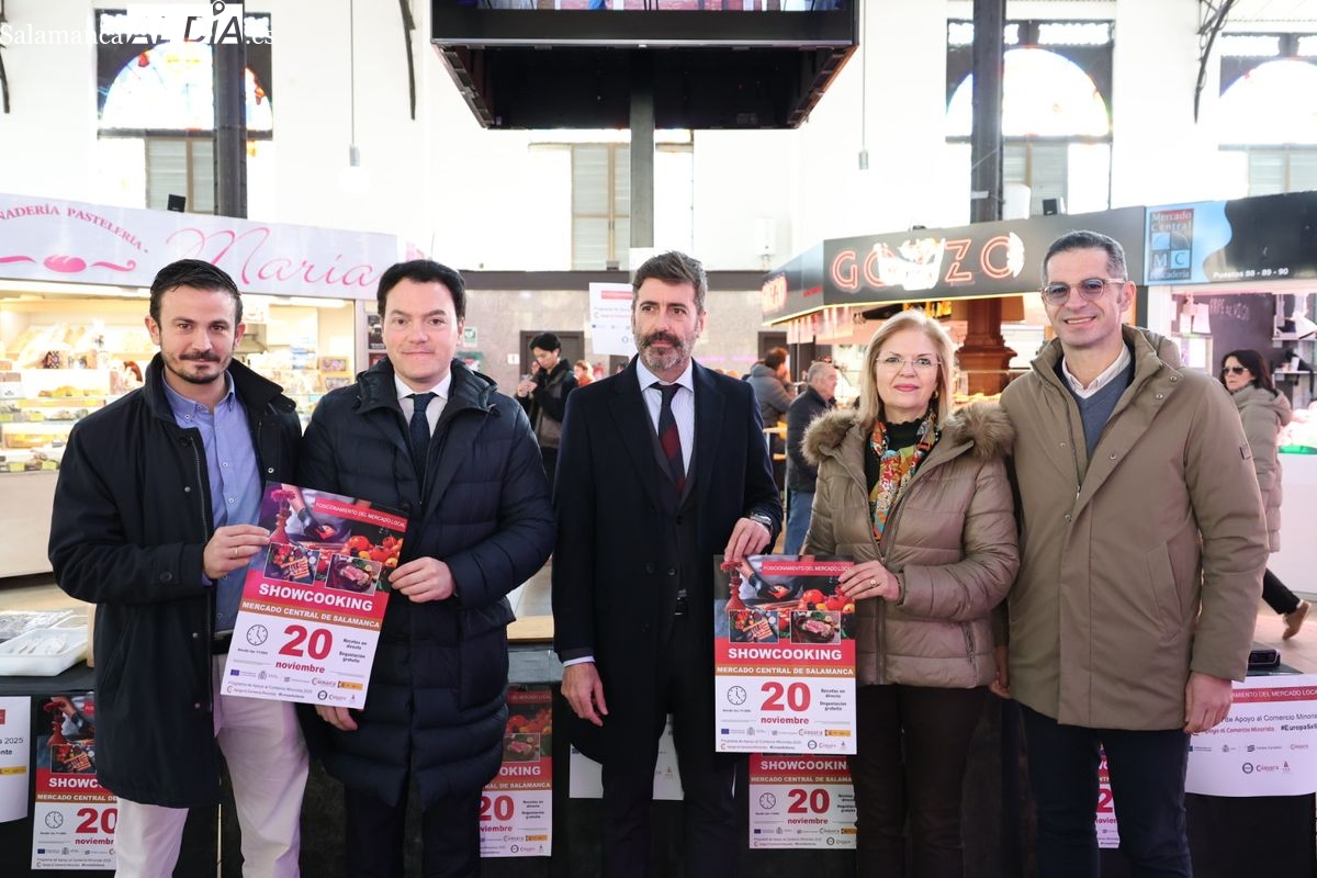 El Mercado Central de Salamanca acoge un showcooking para promocionar el producto local y dinamizar el comercio
