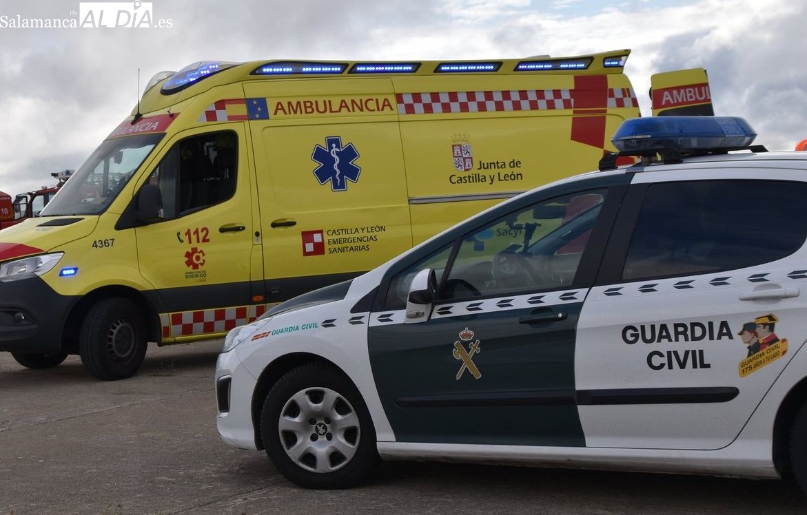 Herido un motorista de 34 años al chocar con un turismo en Villares de la Reina