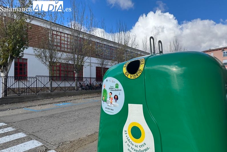 El reto del Colegio Santa Teresa: ser el que más vidrio recicla de Castilla y León