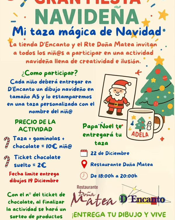 DEncanto y Doña Matea se unen para que los niños diseñen su propia taza mágica de Navidad