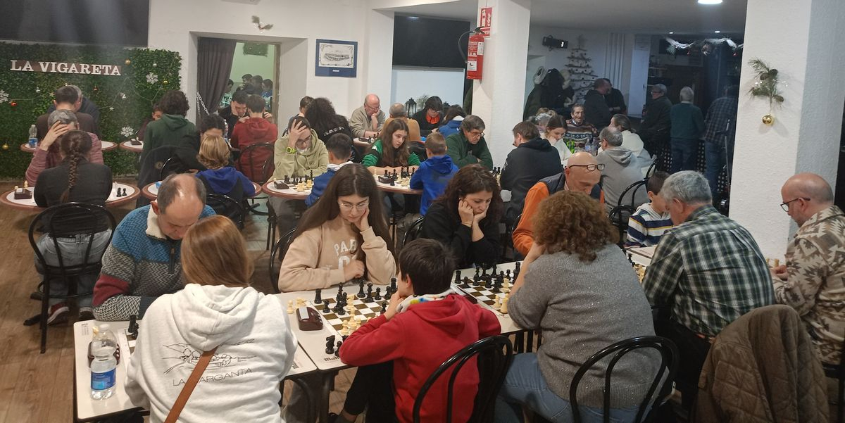José Andrés Medina, Susana De Prada y Adrián Valiente se imponen en el IV Torneo de Ajedrez Fin de Año de La Garganta