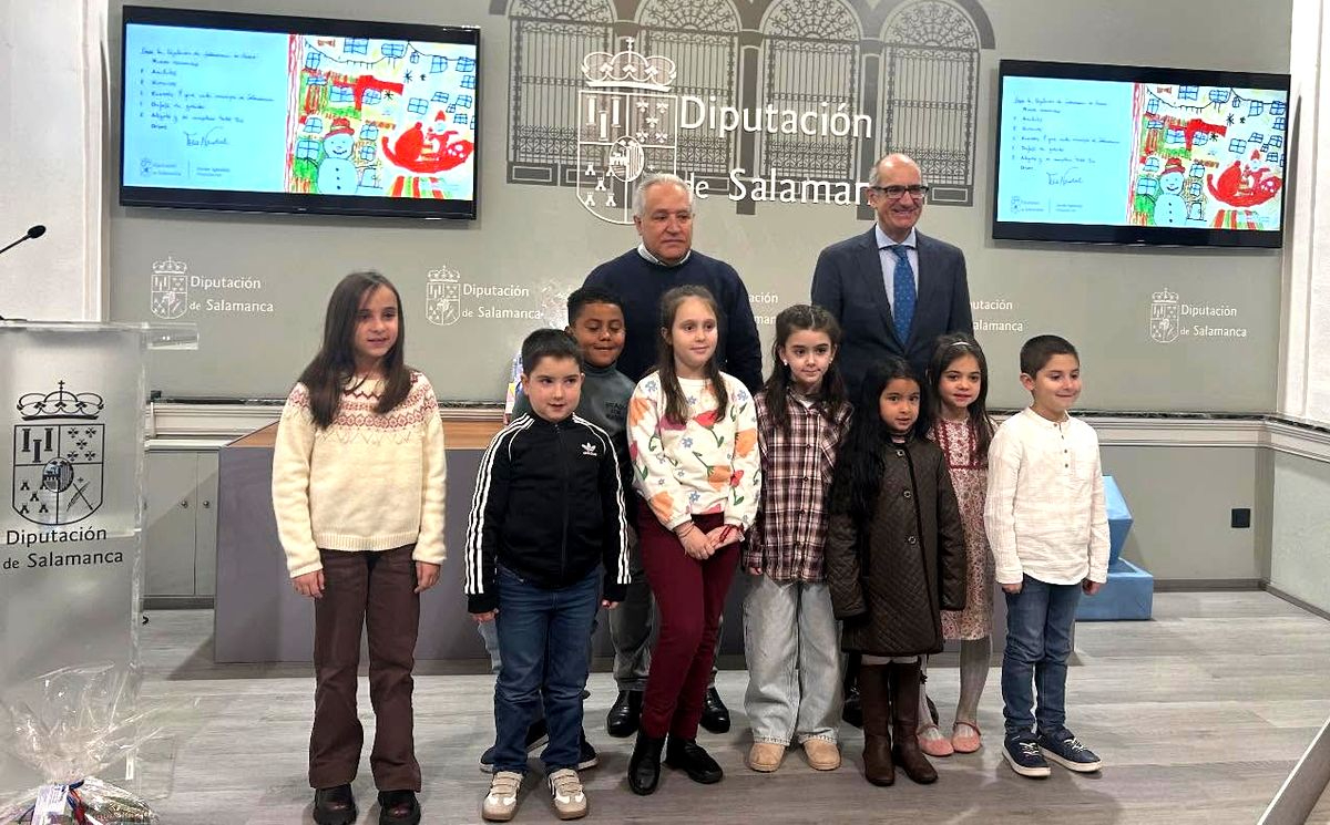 La Diputación de Salamanca premia la creatividad navideña de nueve escolares de la provincia