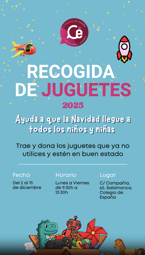 El Colegio de España impulsa una recogida de juguetes para que ningún niño se quede sin regalo 