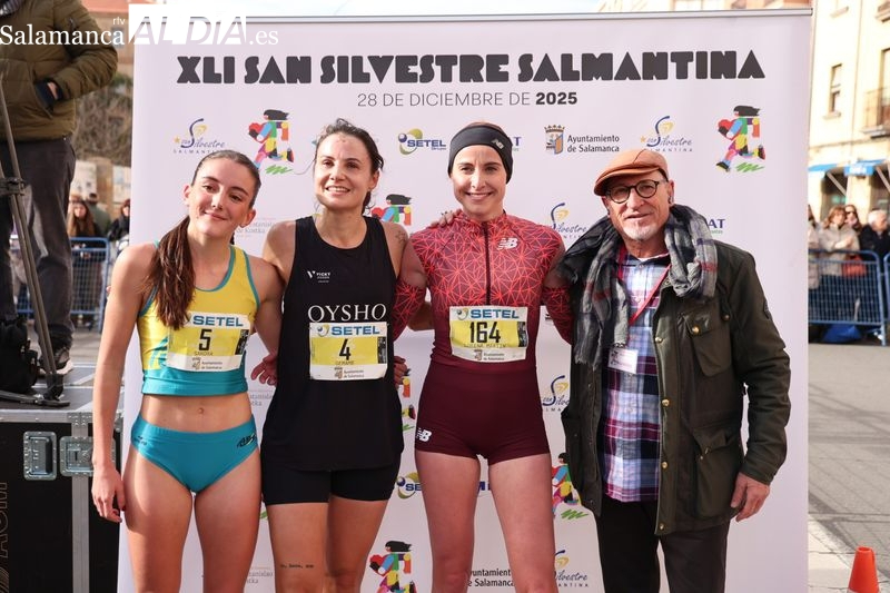 Las declaraciones de Pablo Sánchez y Gema Martín, los ganadores de la San Silvestre Salmantina 2025: Oigo en cada rincón mi nombre y es como un impulso