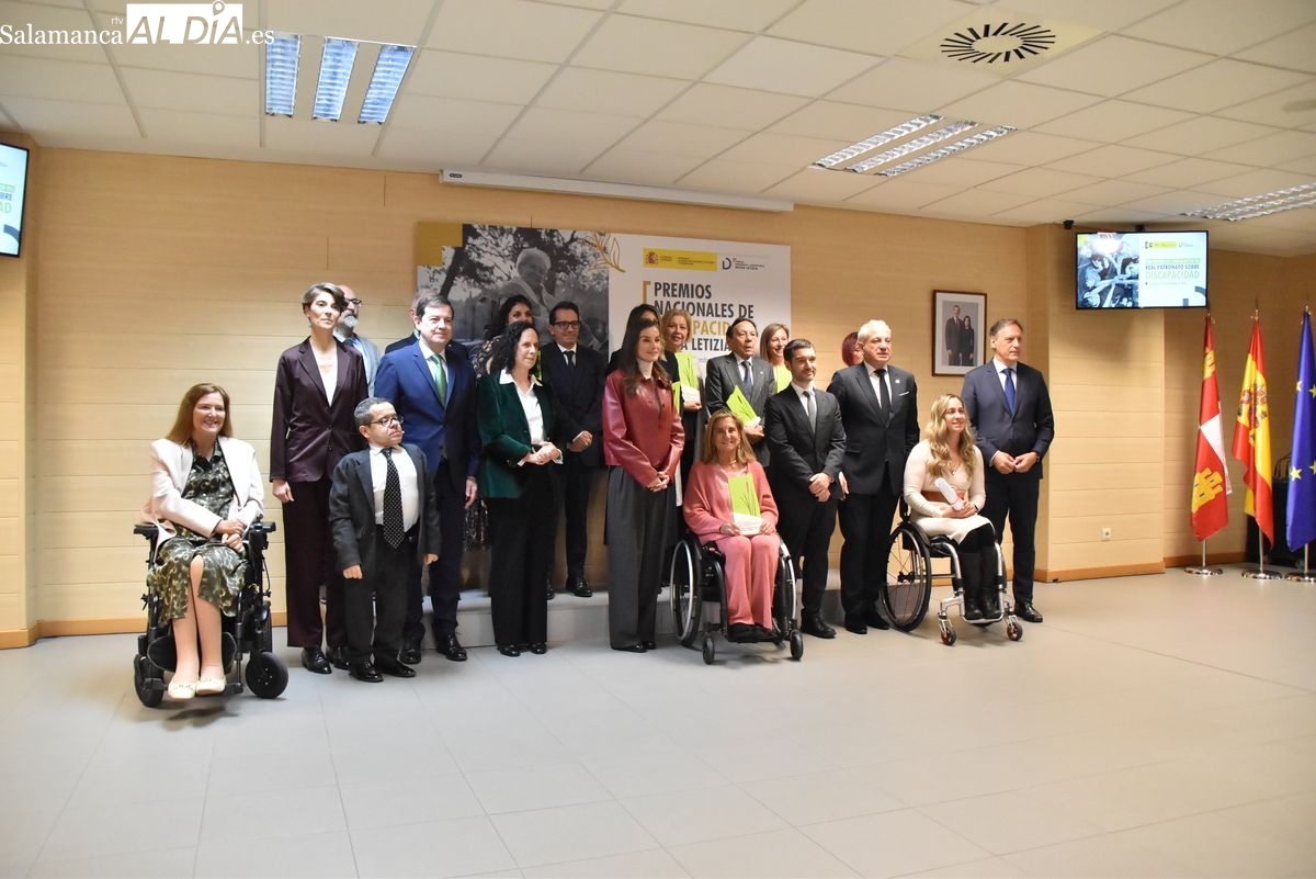 VÍDEO Y FOTOS | La Reina Letizia preside en Salamanca la entrega de los Premios Nacionales de Discapacidad
