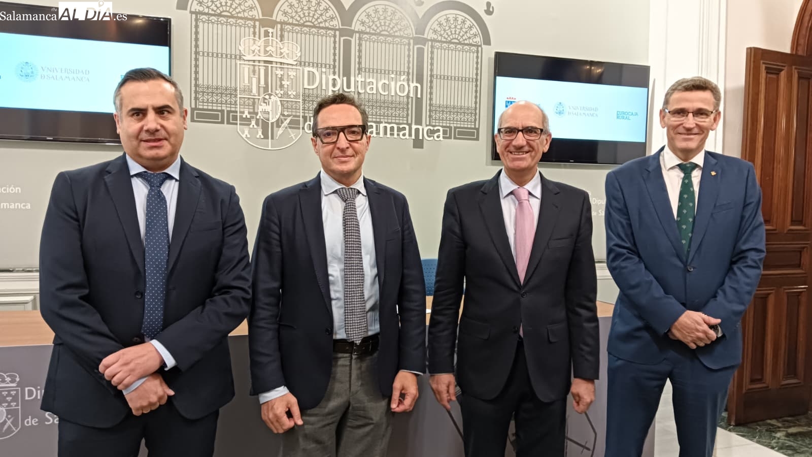 La Diputación, Eurocaja Rural y la USAL se unen para combatir la exclusión financiera en los pueblos de Salamanca