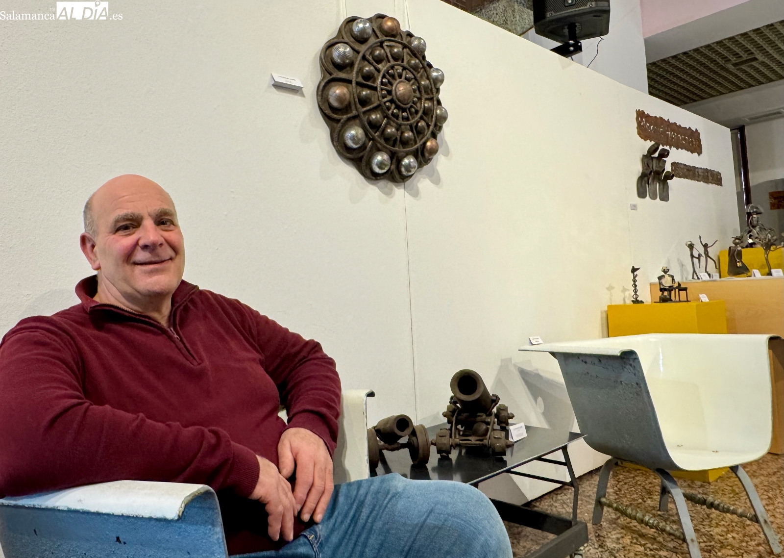 Emilio Madrid, el artista peñarandino que crea de la nada, muestra sus sorprendentes obras en el CDS: espero que la gente disfrute como yo lo hice creando