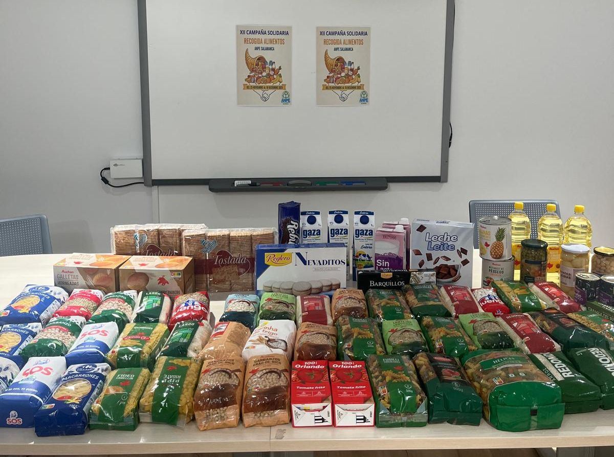 ANPE Salamanca destinará los alimentos de su XII campaña solidaria a colegios sin ánimo de lucro