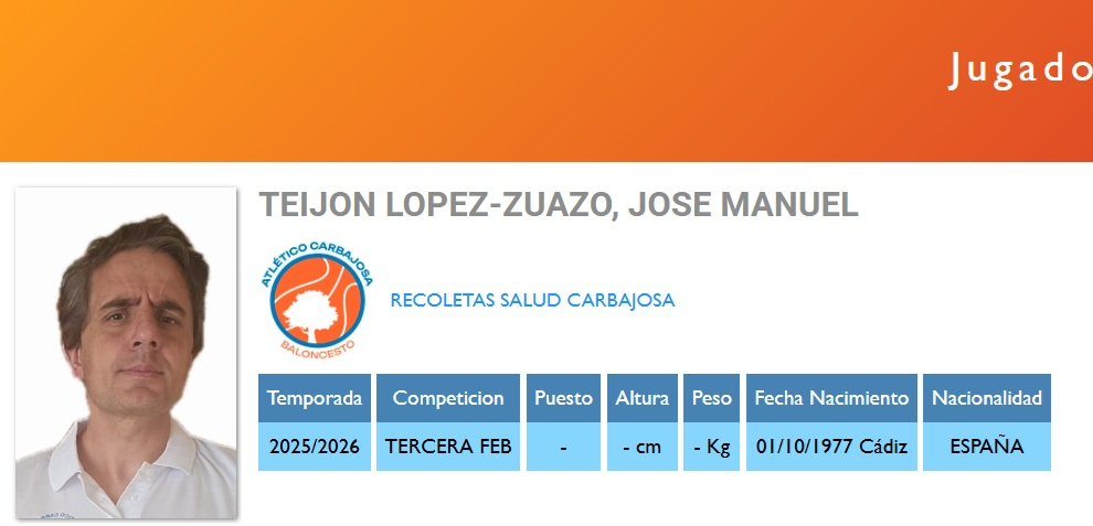 José Manuel Teijón, director deportivo del Recoletas Salud Carbajosa, ejerce como nuevo entrenador