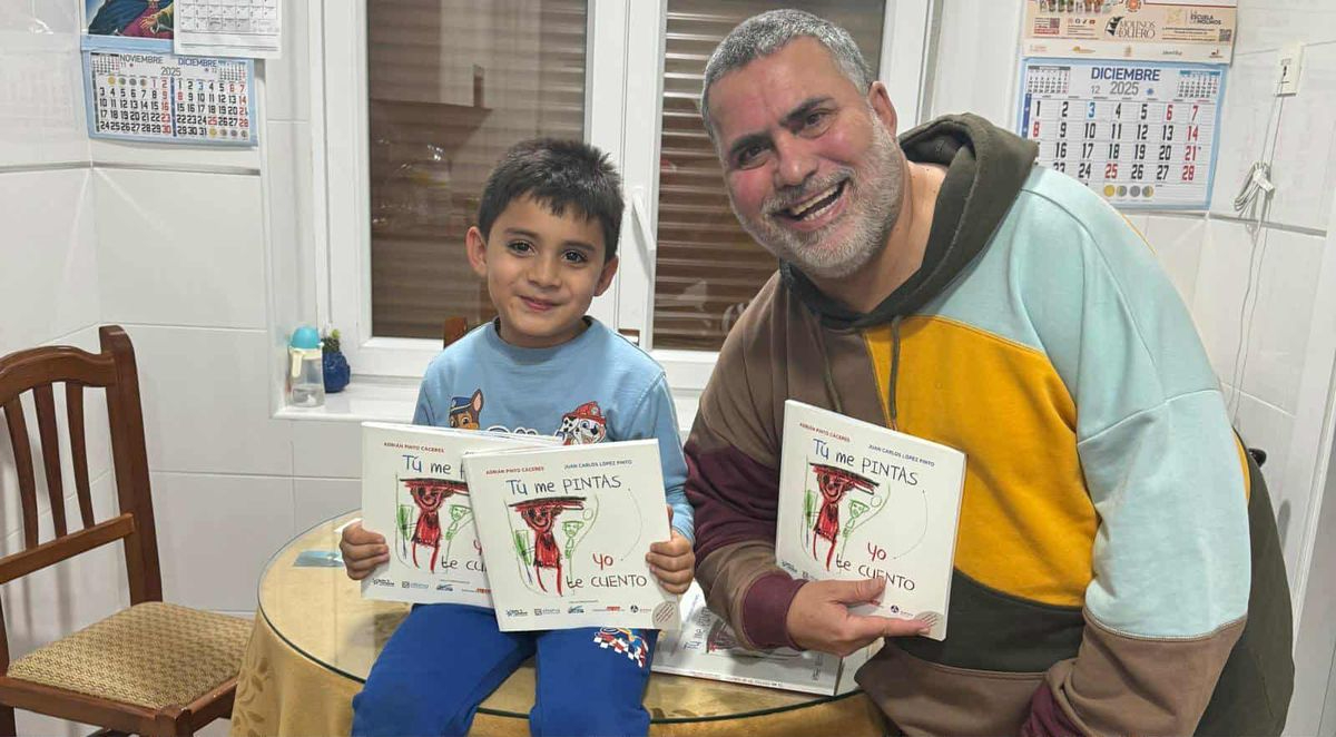 Tú me pintas yo te cuento, el regalo de Juan Carlos López Pinto y Adrián Pinto Cáceres