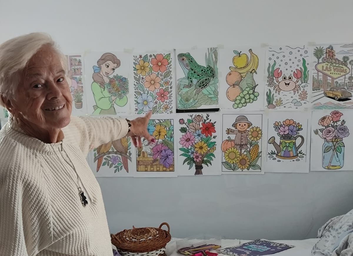 María García (91 años), la reina del Mandala