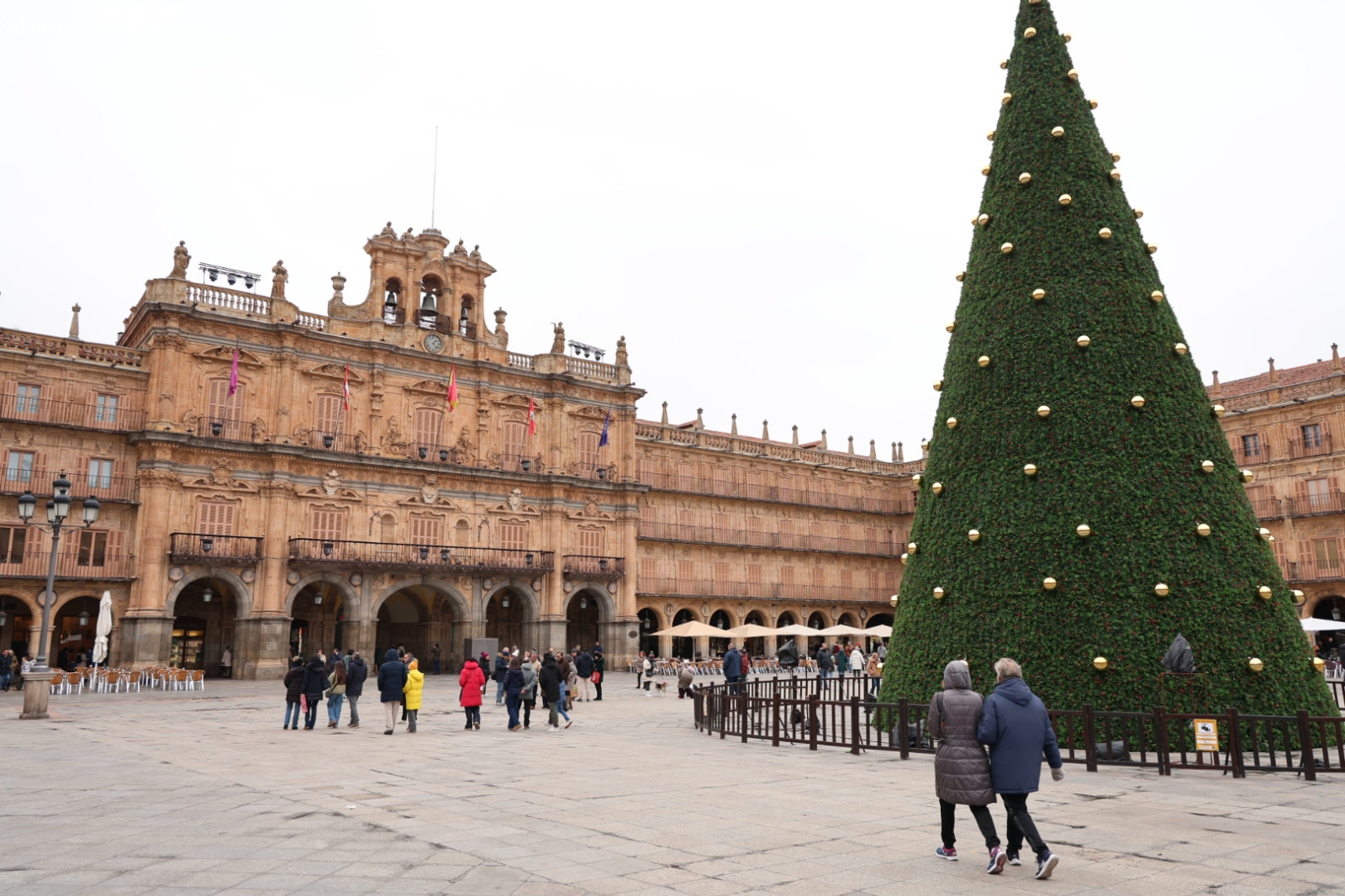 FOTOS | El frío intenso vacía el centro de Salamanca en el último domingo de la Navidad