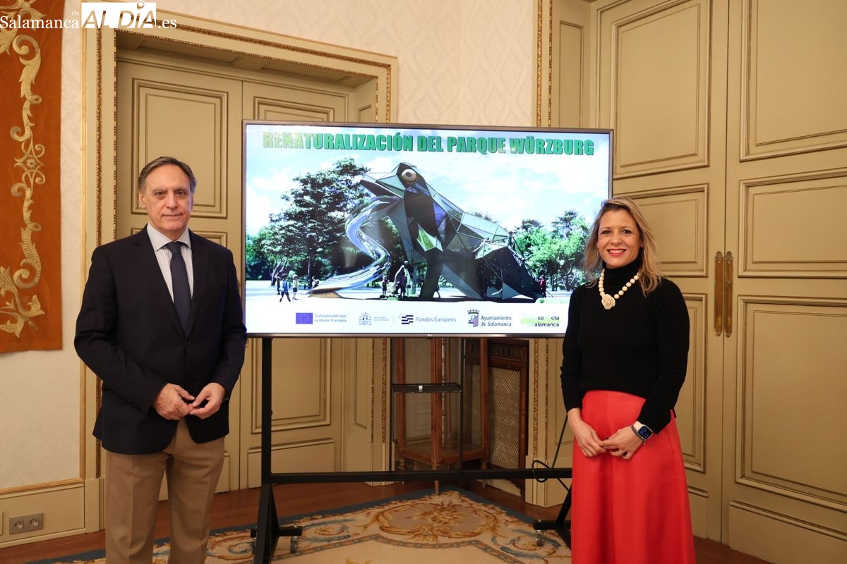 FOTOS | Salamanca tendrá una gran rana gigante de siete metros y una nueva fuente de suelo