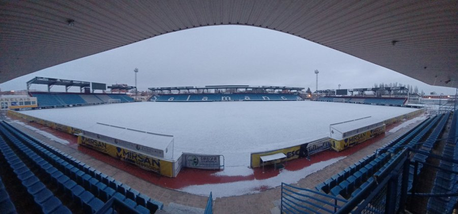 VÍDEO | Las preciosas estampas del Helmántico y el Reina Sofía cubiertos de nieve tras el día de Reyes