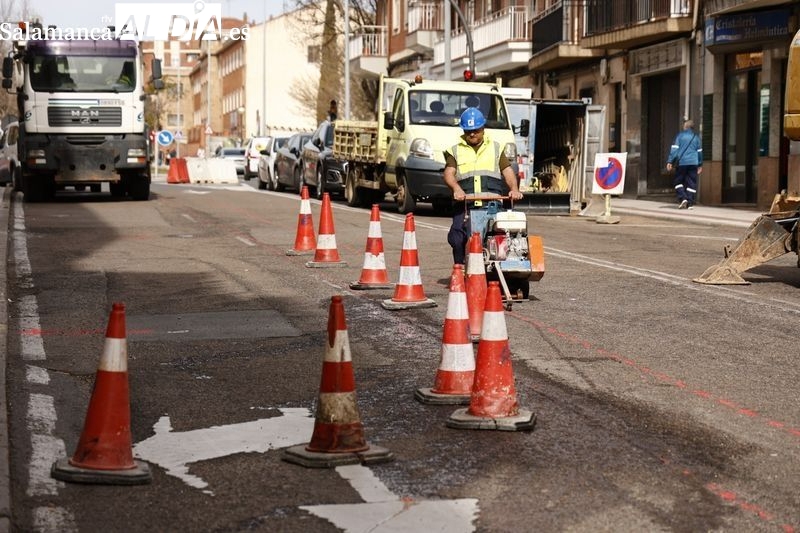 Grúas y obras obligan a reorganizar el tráfico en Salamanca: estas son las calles afectadas
