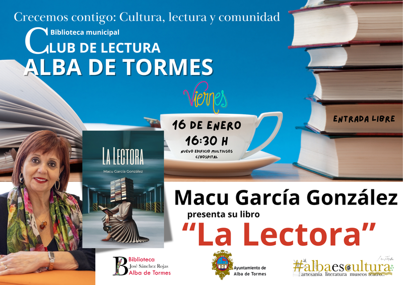 Macu García presenta este viernes en Alba de Tormes su novela La Lectora