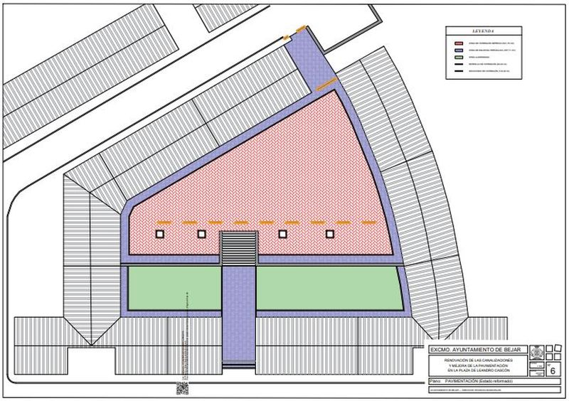 El Ayuntamiento de Béjar inicia la reforma integral de la plaza de Leandro Cascón