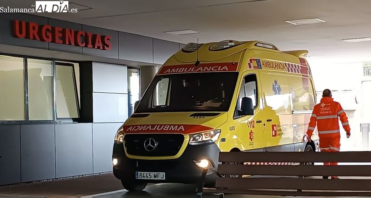 Dos heridos tras la colisión entre una furgoneta y un turismo en Castellanos de Moriscos