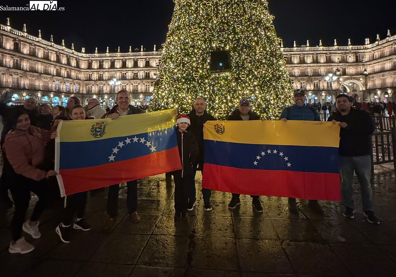 Los venezolanos de Salamanca celebran la caída de Maduro: Son los mejores Reyes que vamos a tener