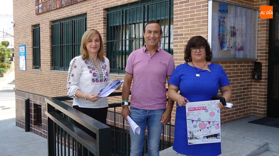 Teresa Sánchez, Pedro Samuel Martín y Pilar Sánchez han presentado las fiestas de San Roque
