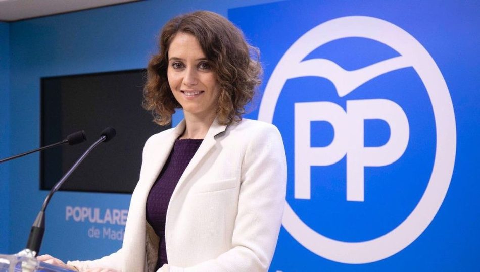 Isabel Díaz Ayuso, candidata del PP a la Comunidad de Madrid