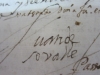 Proceso canónico de Alba, firma de Juan de Ovalle, cuñado santa Teresa (1592) 