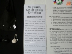Cartel con justificación de la exposición/FOTO: Raúl Hernández