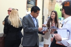 Foto 6 - Javier Nart y Juan Carlos Girauta, paseo de precampaña por Salamanca