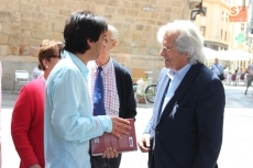 Foto 3 - Javier Nart y Juan Carlos Girauta, paseo de precampaña por Salamanca