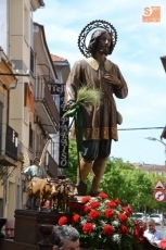 San Isidro Labrador procesiona en el barrio de San Andr&eacute;s