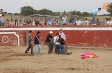 Fuerte susto para el subalterno José María Santos ‘Gallito’ en Rollanejo