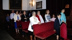 Misa solemne y procesión por el claustro de las Escuelas Mayores de la USAL 