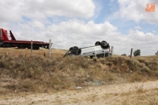 Herido de pronóstico reservado un varón tras volcar con su vehículo en la SA-320 dirección...