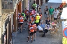 La X Ruta a Extremadura en Bici concluye su 1&ordf; etapa en la Plaza Mayor