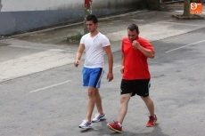 Vibrante primer encierro de San Lorenzo con novillos de Valrubio